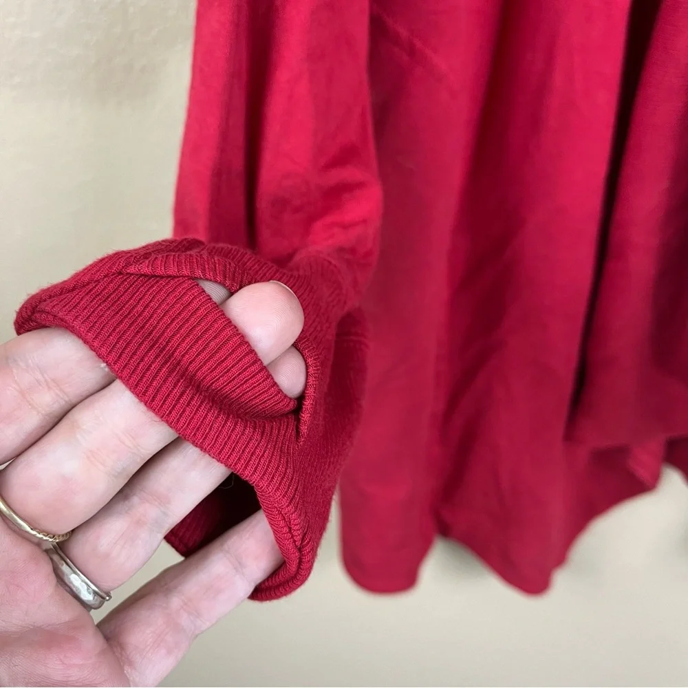 Athleta Pranayama Restore Wrap Red Cardigan